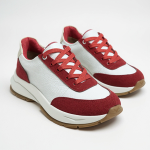 Zapato deportivo de cuero Ref Irina 01 rojo
